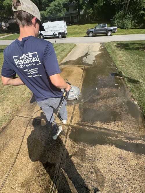 Home exterior soft wash results